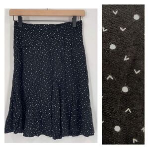 Vintage 90s Counterparts Knee length preppy geometric skirt size‎ 8 academic
